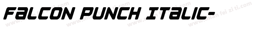 Falcon Punch Italic字体转换